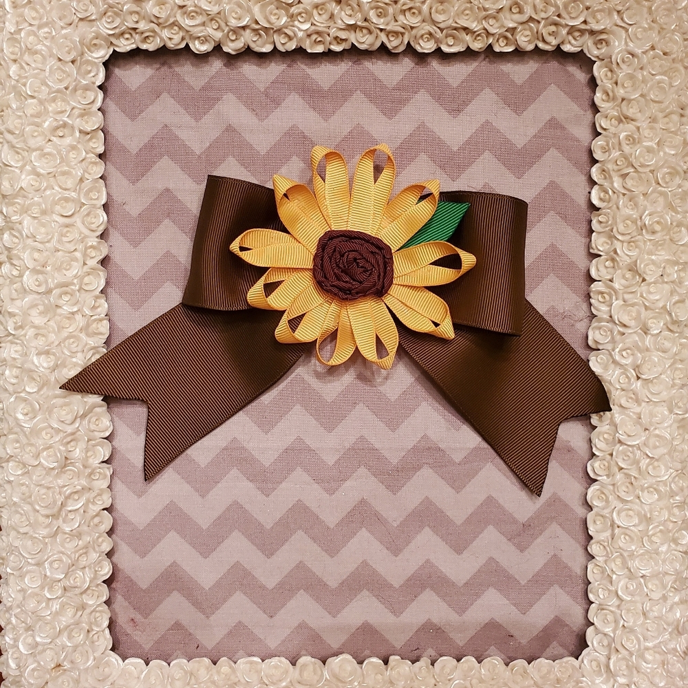 Fall Sunflower bow